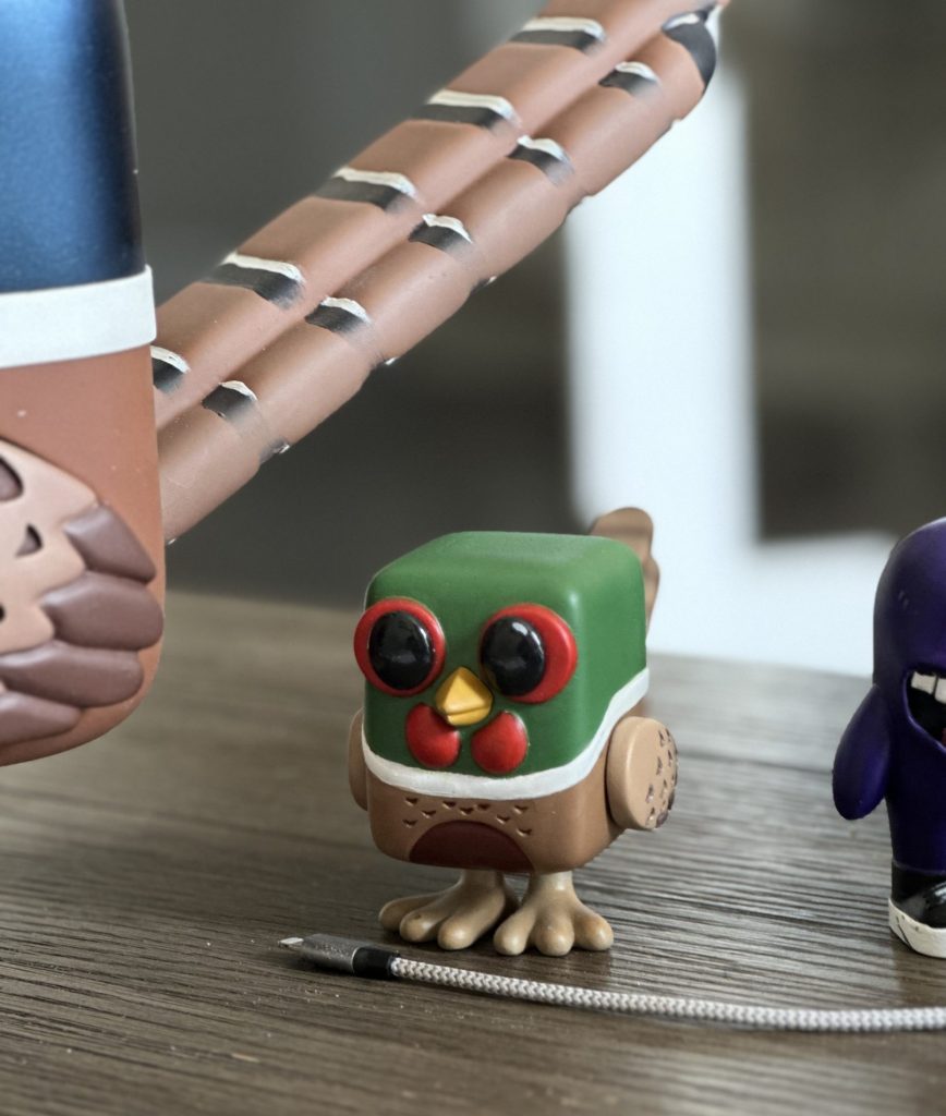 Smaller, prototype of original toy bird.